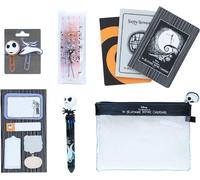 Grupo Erik Disney Stationery Set - The Nightmare Before Christmas DIsney Gifts | Pencil Case with A6 Notebooks, Pen, Highlighter Set, Sticky Notes, Paper Clips