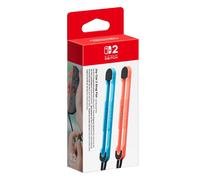 Official Nintendo Switch 2 JoyCon Wrist Strap Pair Light Blue &Red Guards