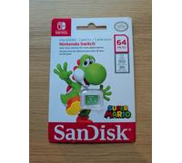 Official Nintendo Switch Memory Card - 64GB Yoshi Limited - SanDisk Super Mario