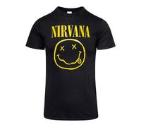 Official Nirvana Smiley Face T Shirt (Black)