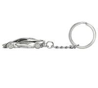 Official No Time To Die Aston Martin Valhalla Silver Keyring James Bond 007 Gift, S