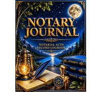 Official Notary Journal: Notary Public Log Book | Over 300 Entries with Two witness Entry Sections | Detailed Recording of Notarial Acts with Fee and ... Keeping Receipt Book | Large Size 8.5” X 11”