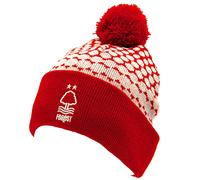 Official Nottingham Forest FC red and white fade design bobble hat
