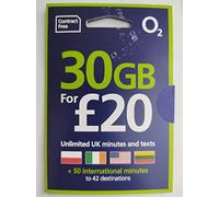 OFFICIAL O2 PAY AS YOU GO SIM - 4G READY - ( 8GB Internet Data, 500 minutes 500 texts ) - STANDARD/MICRO/NANO -> Fits All Device.