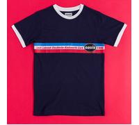 Official Oasis 1996 Retro Blue And White Ringer T-Shirt : XL,XXL