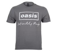 Rock Off officially licensed products Oasis Definitely Maybe Distressed Text T Shirt XXL Grey