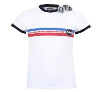 Rock Off Officially Licensed Products Oasis 1996 Tour Horizontal Stripes Ringer T Shirt L White