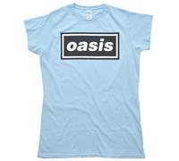 Oasis Women's Decca Logo T-Shirt Light Blue