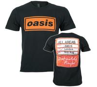 Official Oasis T Shirt Definitely Maybe AAA Pass New Black S M L XL XXL