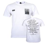 Official Oasis T Shirt Definitely Maybe AAA Setlist New White S M L XL XXL