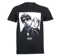 Official Oasis T Shirt Noel And Liam Square Photo Reunion Tour 2025 New Black