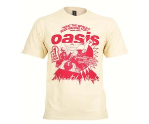 Official Oasis T Shirt What the World's Been Waiting For Definitely Maybe New