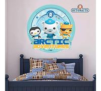 Official Octonauts Arctic Adventure Wall Sticker Mural - Vinyl Decal OCT028 + Octonauts Logo Decal Set Vinyl Poster Print (90cm Width x 60cm Height)