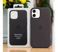Silicone Case MagSafe iPhone 12 mini Black Basic Cases New