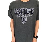 Official Oxford University Crest T-Shirt - Dark Grey - Official Apparel of The Famous Univeristy of Oxford