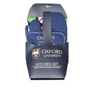 Official Oxford University - Kitchen Set - Apron Oven Mitt and Pot Holder - Licenced Product