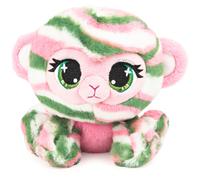Official, P.Lushes Cute Designer Fashion Collectable Pets Olivia Moss Monkey Premium Stylish Stuffed Animal Soft Plush, Green and Pink, 15.2cm Soft