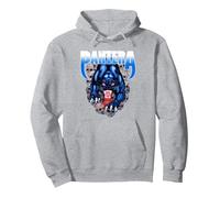 Official Pantera Vintage Band Logo Heavy Metal Retro Pullover Hoodie, Adult Unisex, Heather Grey, Large