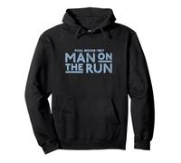 Official Paul McCartney Man On The Run Text Pullover Hoodie