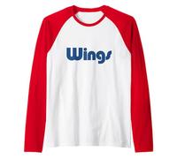 Official Paul McCartney Wings 70s Logo Raglan Baseball Tee