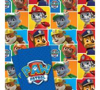 Official Paw Patrol 2 Sheet and 2 tag Gift Wrap Pack, Multicoloured, One Size
