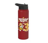 Official Paw Patrol Rubble Birthday Pawty I'm 3 Party Stainless Steel Insulated Water Bottle