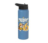 Official Paw Patrol Rubble Birthday Pawty I'm 6 Party Stainless Steel Insulated Water Bottle