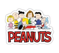 Official Peanuts Snoopy and The Gang Logo Sticker Size S (10 x 10 cm)