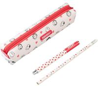 OFFICIAL PEANUTS SNOOPY LOVE A5 PEN AN PENCIL PENCIL CASE WRITING GIFT SET ERIK
