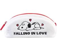 OFFICIAL PEANUTS SNOOPY LOVE SEASON PLUSH PENCIL CASE MAKE UP BAG