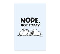 Official Peanuts Wall Art Snoopy Nope Not Today Poster 16" x 24" (40x60 cm)