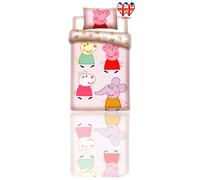 Official Peppa Pig Duvet Cover & Pillowcase,Baby Toddler Bedding Set(100X135cm)
