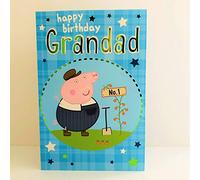 Official Peppa Pig Grandad Birthday Card Featuring Grandad Pig, Multi, PG013