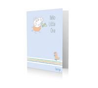 Official Peppa Pig New Baby Boy Card