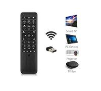 Official Pepper Jobs W10 GYRO LED Backlit Keyboard Fly Mouse QWERTY Keyboard for Win 10, mini PC controller, 6-Axis Gyro Air Remote w/Learning Remote Control Function