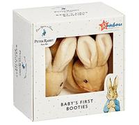 Official Peter Rabbit Baby Booties - Newborn Crib Shoes for Boys and Girls - Unisex Baby Slippers by Rainbow Designs
