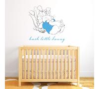 Official Peter Rabbit Hush Little Bunny Wall Sticker Mural PB026 (60cm x 60 cm)