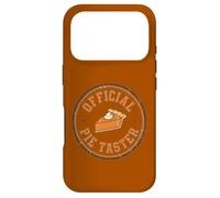 Official Pie Taster Funny Thanksgiving Foodie Graphic Case for iPhone 17 Pro