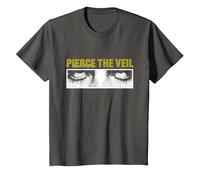 Official Pierce The Veil Eye Box T-Shirt, Youth, Asphalt Grey, Large