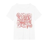 Official Pierce The Veil Misadventures T-Shirt, Women's Plus, White, 4X