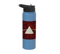 Official Pink Floyd Flowers Prism Stainless Steel Insulated Water Bottle