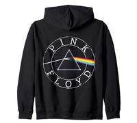 Official Pink Floyd Prism Album Circle Logo Classic Rock Zip Hoodie