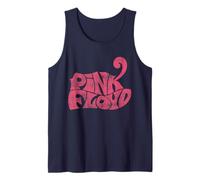 Official Pink Floyd Retro Logo Navy Tank Top