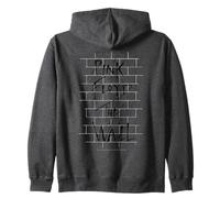 Official Pink Floyd The Wall Album Cover Dark Grey Zip Hoodie