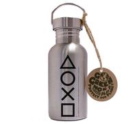 OFFICIAL PLAYSATION BUTTONS ECO STAINLESS STEEL WATER DRINKS SPORTS BOTTLE GB