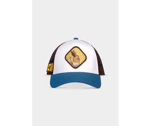 OFFICIAL POKEMON EEVEE BROWN ADJUSTABLE SNAPBACK TRUCKER BASEBALL CAP