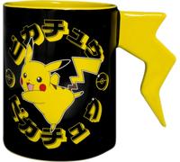 OFFICIAL POKEMON PIACHU 3D LIGHTNING BOLT HANDLE COFFEE MUG CUP IN GIFT BOX ABY
