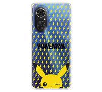 Official Pokemon Pikachu Case for Huawei Nova 9 SE - Lightning Background to Protect Your Mobile Phone - Flexible Silicone Case with Official Pokemon License