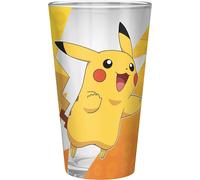 OFFICIAL POKEMON PIKACHU FOIL LARGE DRINKING GLASS TUMBLER NEW IN GIFT BOX ABY