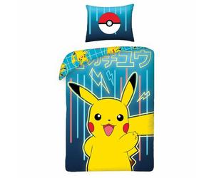 Official Pokemon Single Cotton Duvet Cover Rotary Set European Size Kids Bedding